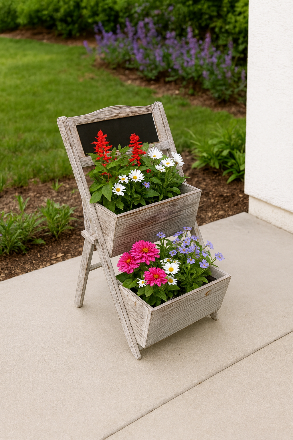 Clairborne Whitewash Tiered Plant Stand
