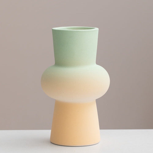 Chromatic Joy Ceramic Gradient Vase