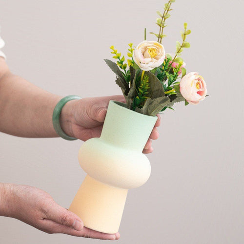 Chromatic Joy Ceramic Gradient Vase