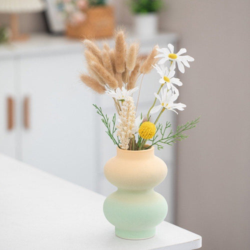 Chromatic Joy Ceramic Gradient Vase