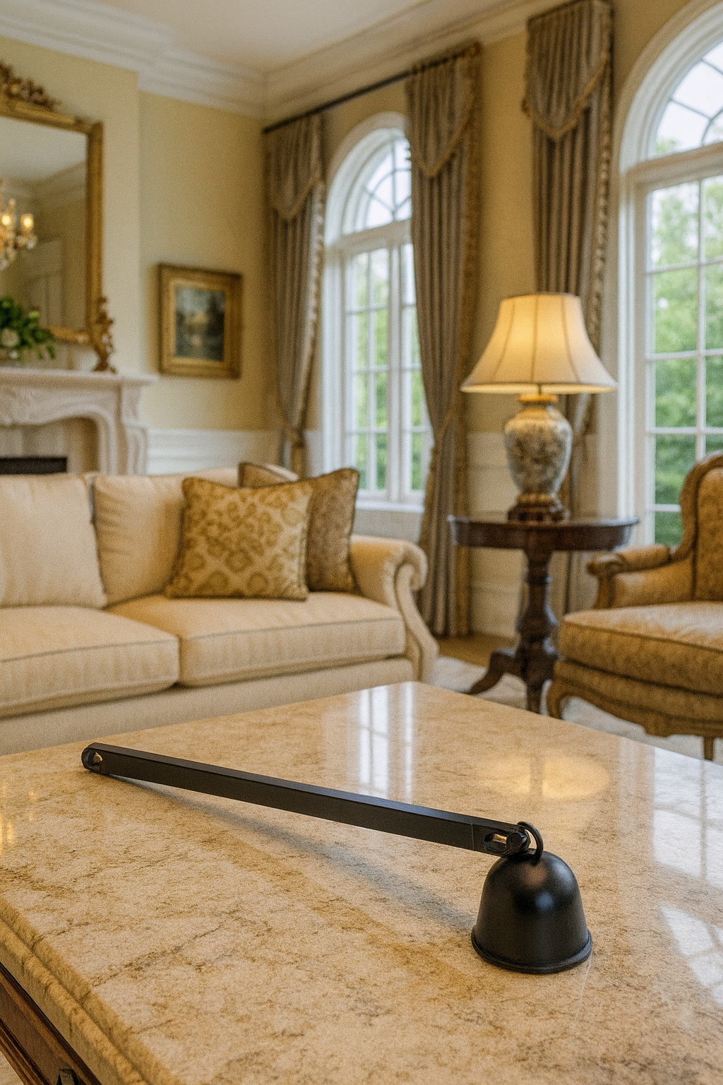 Matte Black Luxury Candle Snuffer – Minimalist Metal Wick Extinguisher