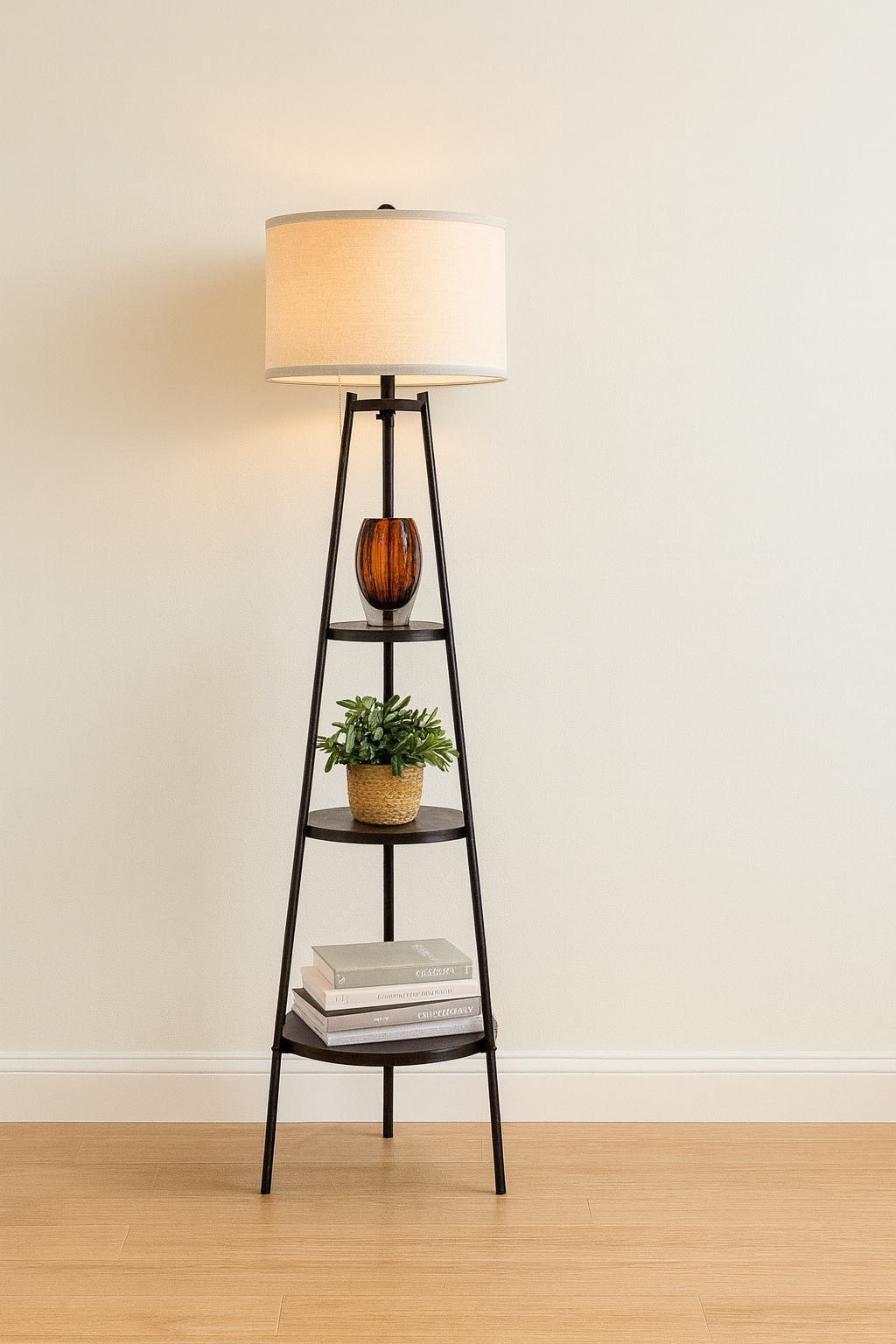 Solace Arcane 3-Tier Shelf Floor Lamp