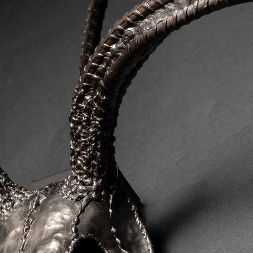 “The End” European Deer Mount – Eight Point Buck Skull Sculpture