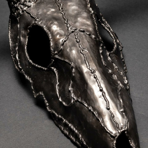 “The End” European Deer Mount – Eight Point Buck Skull Sculpture