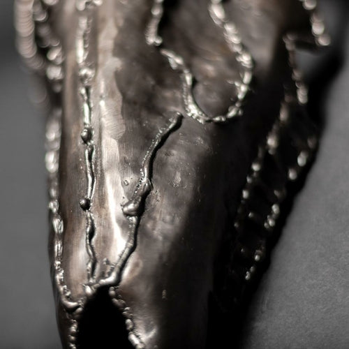 “The End” European Deer Mount – Eight Point Buck Skull Sculpture