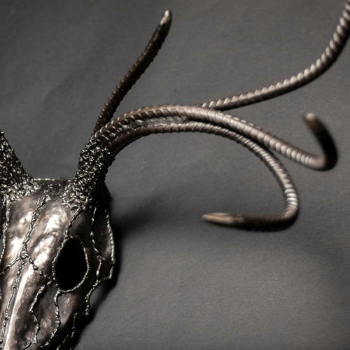 “The End” European Deer Mount – Eight Point Buck Skull Sculpture