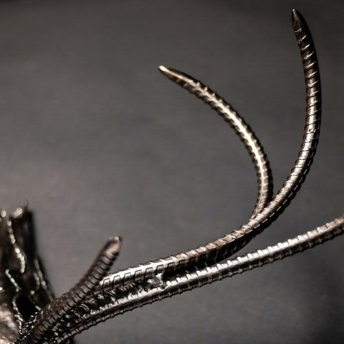 “The End” European Deer Mount – Eight Point Buck Skull Sculpture