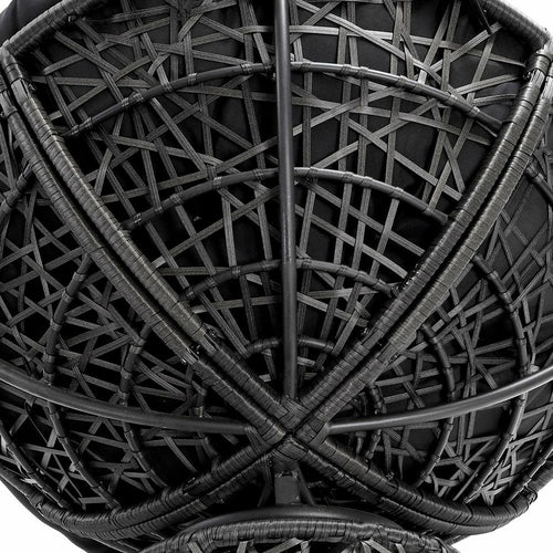 Papasan Swivel Chair and Side Table Set