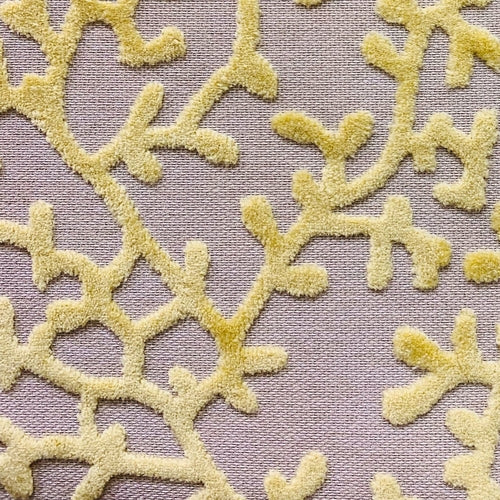 Yellow and Cream Floral Luxury Throw Pillow