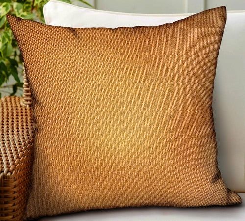 Burnt Sienna Brown Sunbrella Outdoor/Indoor Throw Pillow