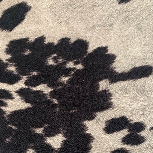 Black Cowhide Print Luxury Throw Pillow