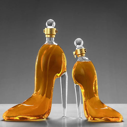 High-Heel Shoe Crystal Glass Decanter – 375ml or 700ml Capacity