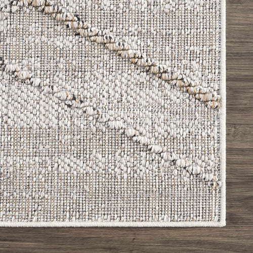 Bone and Tan Indoor/Outdoor Area Rug