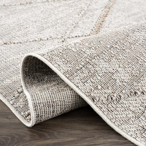 Bone and Tan Indoor/Outdoor Area Rug