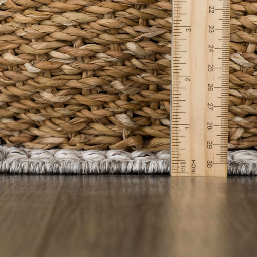 Gray Aztec High-Low Textured Indoor/Outdoor Area Rug