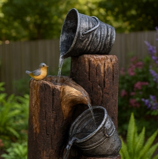 Cascade Haven Solar Fountain