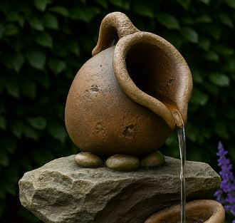 Cascara Stonework Pouring Fountain