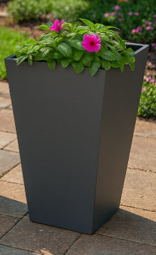 Slate Arc Modern Planter Duo