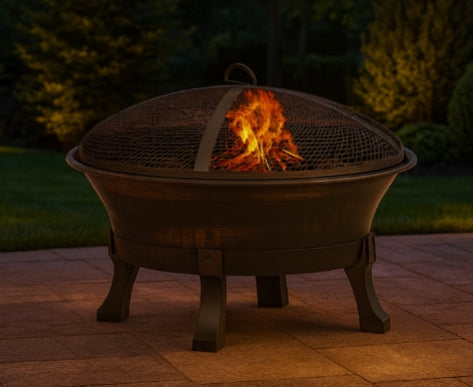 Hearthstone Bronze Cast-Iron Fire Bowl