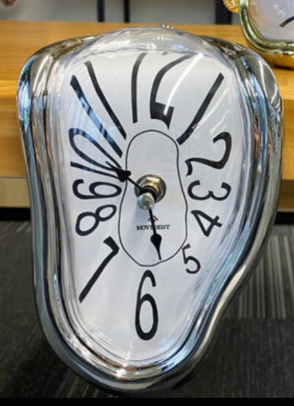 Surrealist Melting Wall Clock