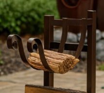 Hearthline Bronze Log & Kindling Rack