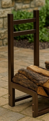 Hearthline Bronze Log & Kindling Rack