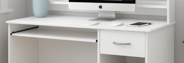 Contemporary White Workspace Desk