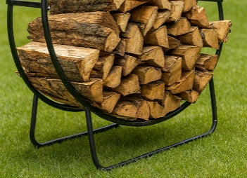 Arcadia Black Steel Firewood Ring