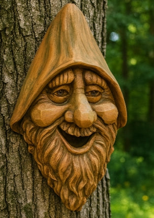 Whimsical Tree Face Birdhouse