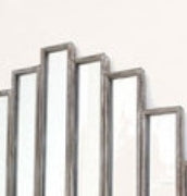 Silverwood Geometric Mirror Wall Sculpture