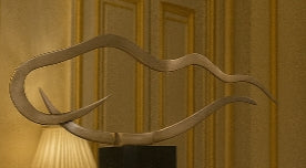 Nimbus Drift Polished Nickel Sculpture