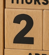 Brown Block Calendar