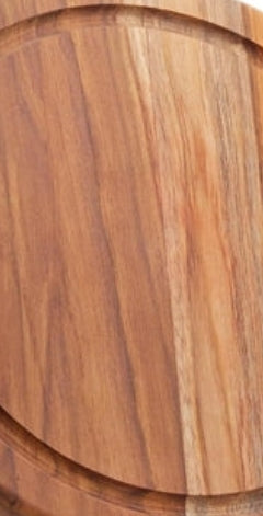 Teak Round Prep & Serving Board