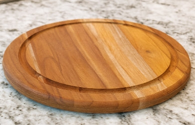 Teak Round Prep & Serving Board