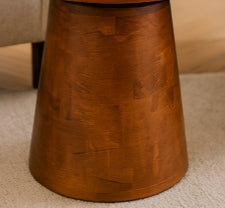 Solstice Round Mango Wood Accent Table