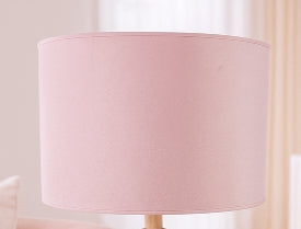 Powder Pink Table Lamp with Gold Foil Interior