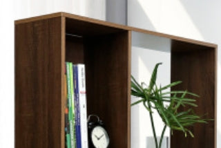 Harborline L-Shape Workspace Desk with Modular Shelving — Natural Wood