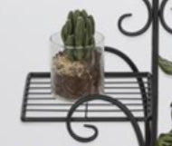 Vespera 4-Tier Black Metal Plant Display Stand