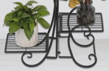 Vespera 4-Tier Black Metal Plant Display Stand