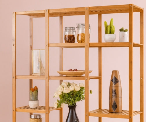 Evergrove Bamboo 4-Tier Eco Storage Bookcase