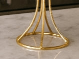 Aureline White & Gold Rotating Cake Stand