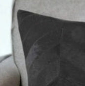 Black Cowhide Throw Pillow