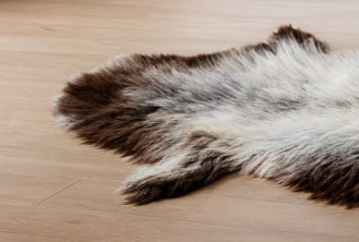 Gray Rare Breed Sheepskin Rug