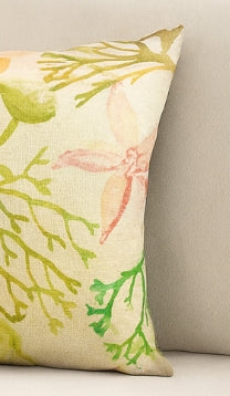 Under the Sea Floral Luxury Throw Pillow
