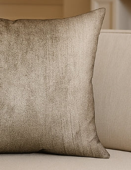 Brown Solid Luxury Indoor/Outdoor Throw Pillow