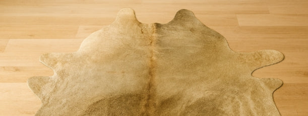 Taupe Cowhide Area Rug