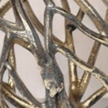 Petite Gold Tree Branch Orb Sculpture