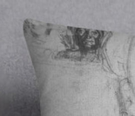 Vegan Suede Abstract Decorative Pillow