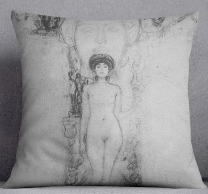 Vegan Suede Abstract Decorative Pillow