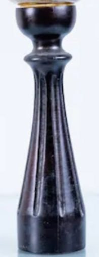 Crear Contemporary Wooden Glass Candle Holder